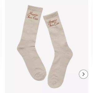 NWT Billie Eilish Happier Than Ever Crew Socks Adult One Size Fits Most